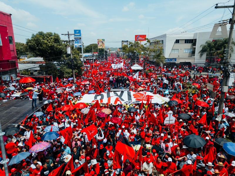 Fracaso de la marcha de LIBRE en San Pedro Sula intensifica tensiones sobre el “Plan Venezuela”